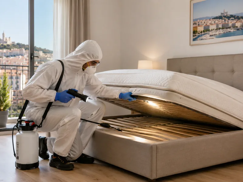 Technicien en traitement contre les punaises de lit à Marseille